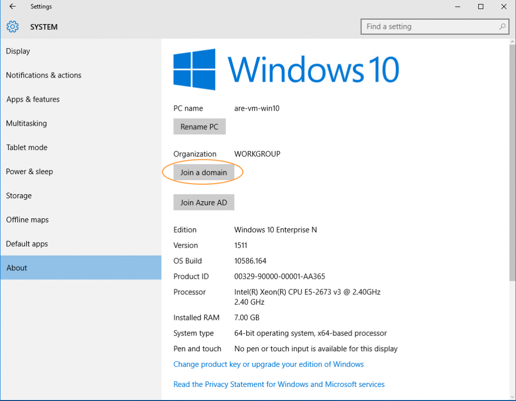 Win10 join domain
